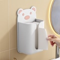 Miniatyrbild 5 av 7: Söt Tecknad Björn Tissue Box Omslag, Utrymmesbesparande Design Säkerställer Optimal Placering, Hårdplastmaterial Med Rundade Kanter Förebygger Olyckor