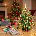 DIY Beaded Christmas Tree Kit, Crystal Holiday Craft Set for Decor (#A) #A