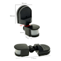 Miniatyrbilde 3 av 5: Bevegelsessensor Svart - IP54