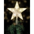 Miniatyrbillede 1 af 7: Juletræstop med 10 LED med strømstik - 18 x 22 cm -