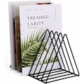 Miniatyrbillede 2 af 5: 9 Slots Vinyl Record Storage Rack For A Desk A Shelf Black