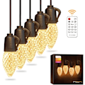 Miniatyrbild 1 av 7: Utomhus String Lights 49ft splittersäkra LED Utomhusljus Vatten