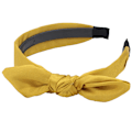 Miniatyrbilde 2 av 2: Mote-Headband med Sløyfe for Kvinner, Hodebånd for Jenter, Hårpynt, Gul