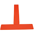 Miniatyrbilde 2 av 4: 6 stk Tennis Marker Landmark Pad Plane Sign Dish Marking Line Court Line Marker Set Lag din egen Mini Pickleball Tennisbane, Rød