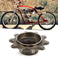 Miniatyrbilde 7 av 8: Foran tannhjul 10T Jernlegering for 48cc 80cc 2-takts motorisert sykkel 415 kjede