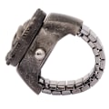 Miniatyrbild 1 av 2: Finger Ring Watch Flip Up Cover Finger Quartz Ring Watch för Unisex Studenter (Svart)