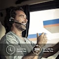 Pikkukuva 5 / 9: Bluetooth kuulokkeet/matkapuhelimen kuulokkeet mikrofonilla, langattomat toimistokuulokkeet, kuulokkeet pään yli, korvalla auton Bluetooth kuulokkeet matkapuhelimeen
