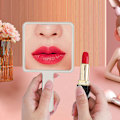 Miniatyrbillede 3 af 5: Fjerfarvet bærbar håndholdt makeup spejl, bærbar gave