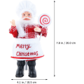Miniatyrbillede 5 af 5: Sæt med 2 julemandsplysfigurer til juletræspynt