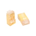 Miniatyrbilde 8 av 8: 100 stk RJ45 CAT6e Pass Through-kontakter Ren kobber Skjermet Plug and Play 8P8C Ethernet-kabel Krympeender Gullbelagt