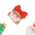 Miniatyrbild 3 av 8: 3 Påsar Nagelkonst Dekorationer Set Julstil Manikyr Dekorativa Ornament för Nagelsalong