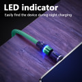 Miniatyrbilde 7 av 8: 3 stk USB magnetisk ladekabel - slitesterk nylonflettet ledning