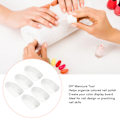 Miniatyrbild 7 av 8: 50 st nagellacksfärgkort i klart glas, nagelkonstfärgdisplaytips för DIY-manikyr och salong