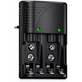 Miniatyrbillede 2 af 6: Universal AA/AAA/9V Batterioplader, Hurtigoplader 6802 til AA/AAA NI-MH eller 9V Genopladelige Batterier med LED-indikator, 100-240V Verdensspænding