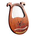Miniatyrbillede 1 af 5: 16-strenget træ lyre harpe resonansboks strengeinstrument med stemmenøgle
