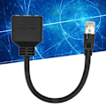 Pikkukuva 1 / 8: RJ45 Ethernet-sovitinkaapelin jatke 1-2 porttiin Erinomainen yhteydensiirtojakaja Sovitin kotitoimistoon
