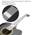 Miniatyrbilde 7 av 8: Gitar Fingerboard Støvbeskyttelse Universal Beskyttelse Støvfritt Plate PE Instrument Tilbehør M for Elektriske Gitarer
