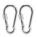 Pikkukuva 2 / 8: 2 kpl Jousi-Snap Hook -karabiinit 316 Ruostumaton Teräs Kiinnikkeet Varusteet Halkaisijaltaan 6x60mm
