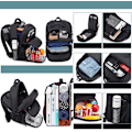 Miniatyrbild 4 av 5: Mäns stor ryggsäck, 50 L, arbetsryggsäck, laptopryggsäck, herr 17,3 tum skolryggsäck med USB-laddningsport