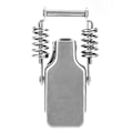 Miniatyrbillede 1 af 2: 2 stk. Forårslåsegreb Lås Jern Nikkelbelagt/Rustfrit Stål 201 Hasp Spænde Fastgørelsesbeslag Hardware Tilbehør 2 stk. Jern Nikkelbelagt