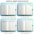 Miniatyrbillede 4 af 7: Planlægger 2023, 2023 Agenda bog Hard face notebook med pen,