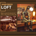 Miniatyrbild 5 av 7: Industriella robotlampor för pojkar Retro Style Steampunk Lampa Cool A