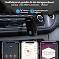 Pikkukuva 2 / 7: Cocoda Bluetooth sovitinauto, Mini Aux Bluetooth 5.0 -sovitin handsfree-puheluilla, kaksoisyhteys, 16 tunnin soittoaika, Bluetooth vastaanotin autoon, kotiin