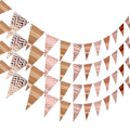 Pikkukuva 1 / 6: 4Set Hot Gold Triangle Flag Pennant Banner Bunting Party