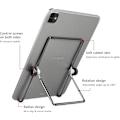 Miniatyrbillede 2 af 6: Foldbart tabletstativ med flere vinkler, universalt justerbart metalbordsstativ med 180° rotation til iPad 10,2", iPad Pro 11"/12,9" 2020/2018, iPad Air,