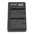 Miniatyrbillede 6 af 8: LCD dobbelt USB-oplader med TypeC-interface til LPE6-modelkamera-batterioplader