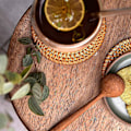 Pikkukuva 5 / 5: Rattan-alustat, tyylikkäät käsintehdyt punotut alustat, juhlalomiin