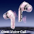 Pikkukuva 5 / 5: Langattomat kuulokkeet Bluetooth 5.3 Kuulokkeet LED-virranäyttö Mini Crystal In-Ear -nappikuulokkeet
