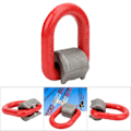 Miniatyrbillede 1 af 2: G80 Legering Stål Smed D-Ring Shackle Højstyrke Løftering Shackles (2t)