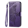 Miniatyrbillede 1 af 5: PU Læder Stativ Kortholder Strap Flip Cover til iPhone 14