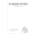 Miniatyrbild 1 av 4: Brev Blomster Inslagpapper 20 ark Presentförpackningspapper