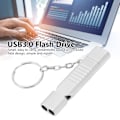 Miniatyrbild 7 av 8: USB3.0 U Disk Självskydd Stöttålig Liten Kompakt Strömlinjeformad Design 2 i 1 Visselpipa USB-minne 16GB