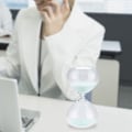 Miniatyrbild 2 av 8: Handblåst Glastimglas, Elegant Design för Tidshantering, Hållbar Konstruktion, Perfekt Gåva, Kontorsassistent, Minimalistisk Stil för Hemmet