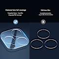 Pikkukuva 6 / 8: [2-Pack] iPhone 11/12 Linsskydd I Härdat Glas