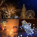 Miniatyrbild 4 av 5: 2-pack 16,4' 50 LED Fairy Lights med fjärrkontroll batteri Pow multicolor