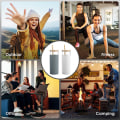Miniatyrbild 5 av 5: 2 glas tumbler glas vattenflaska halm silikon skyddande lock bambu lock, BPA-fri.