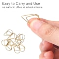 Miniatyrbillede 7 af 8: 100 stk. papirclips, holdbare og rustfrie papirclips, ideelle