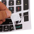 Miniatyrbilde 3 av 8: 2 stk tastaturklistremerker PVC dekorative generelle stasjonære datamaskintaster klistremerker for 84 til 108 taster tastatur