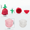 Miniatyrbillede 2 af 5: Fremstilling af roseshaped is, silikonegummi sjov ishockey maker er