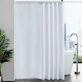Miniatyrbillede 1 af 5: 1 stk. skimmelresistent bruseforhæng vaskbart vandtæt stof store polyester bruseforhæng til badekar eller badeværelse hvid 200x220cm
