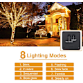 Miniatyrbild 3 av 5: [4-pack] Solcellslampor för utomhusbruk, Litogo 12m 120 LED Guirl