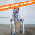 Miniatyrbild 2 av 7: Uppblåsbar Rollator & Käpp Leksak, Uppblåsbar Kostymaccessoar för Gammal Mans Kostym, Roliga Presenter \"Över Kullen\" för Maskeradfester, Firanden &