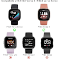Pikkukuva 2 / 7: [2Pack] Yhteensopiva Fitbit Versa 3 Fitbit Sense Bling