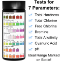 Miniatyrbilde 3 av 4: Direkte basseng- og spa-teststrimler - 100 strimler, test PH,