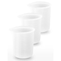 Miniatyrbilde 2 av 7: 3 stk. 100 ml silikonmålebeger, brukt til harpiks