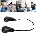 Pikkukuva 6 / 8: Kaulanauha Bluetooth-kaiutin Stereo Hands Free Noise Reduction Kannettava Puettava Kaiutin Kotiin Ulkoiluun Urheiluun Matkustamiseen Musta